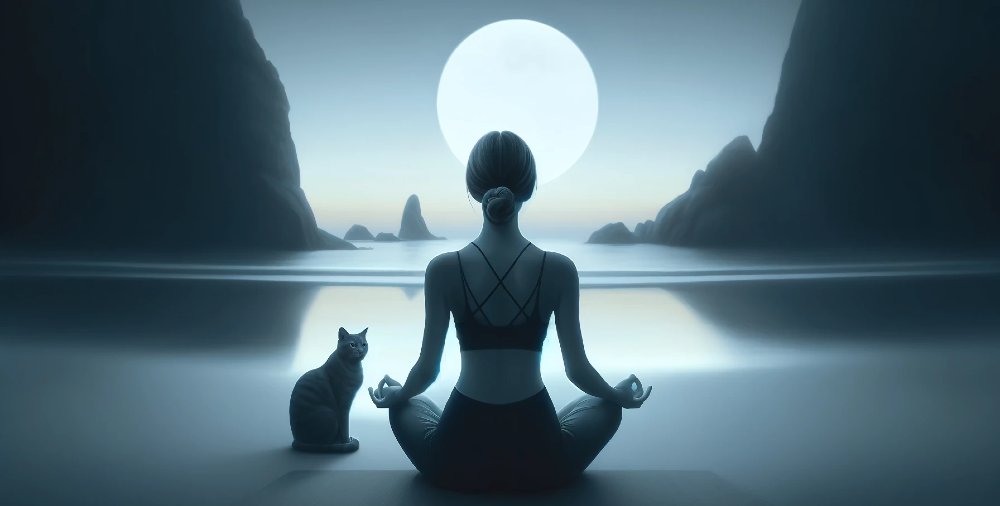 frau katze mond 1000
