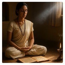 inderin vor sanskrit kerze 250
