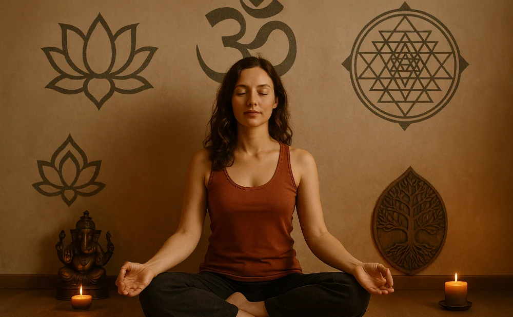 medi frau om lotus kerzen braun 1000