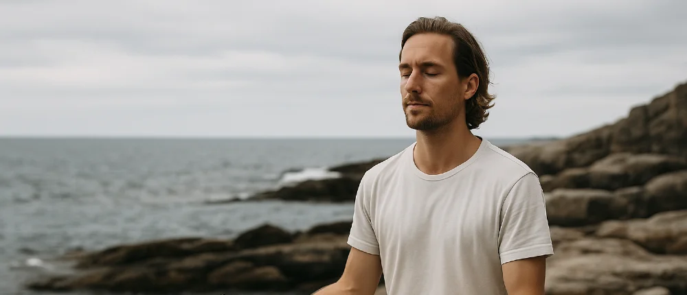 meditation am meer 1000