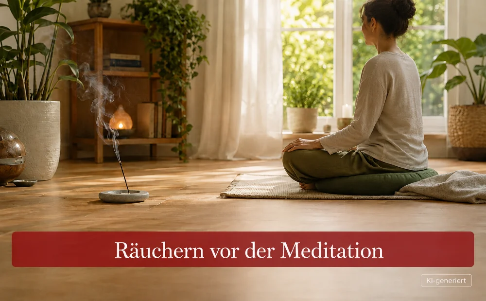 Räuchern vor der Meditation - Symbolbild