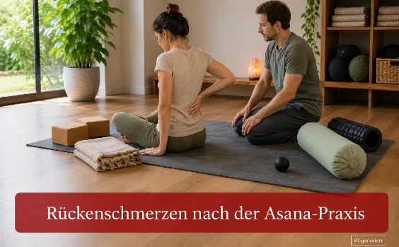 Rückenschmerzen nach Yoga - Symbolbild