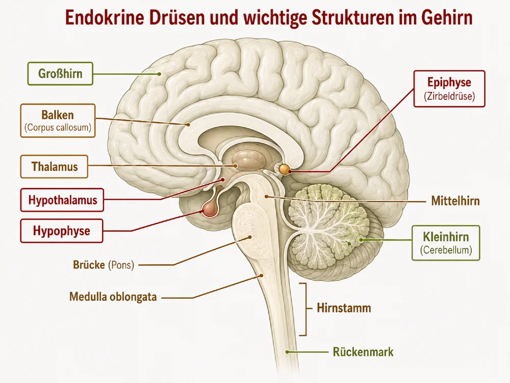 strukturen gehirn endokrine druesen