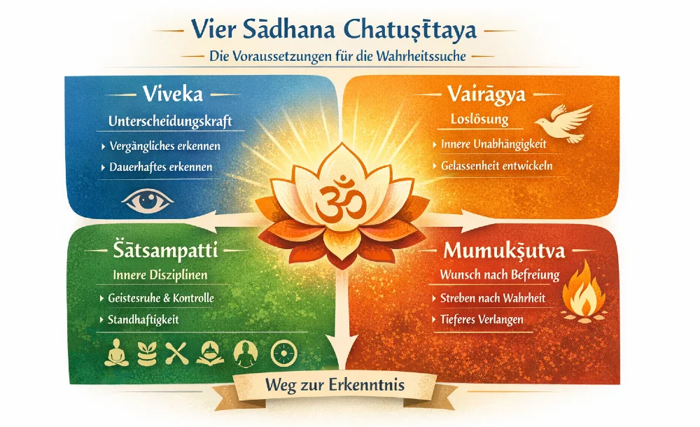 vier sadhana chatushtaya karten 1000
