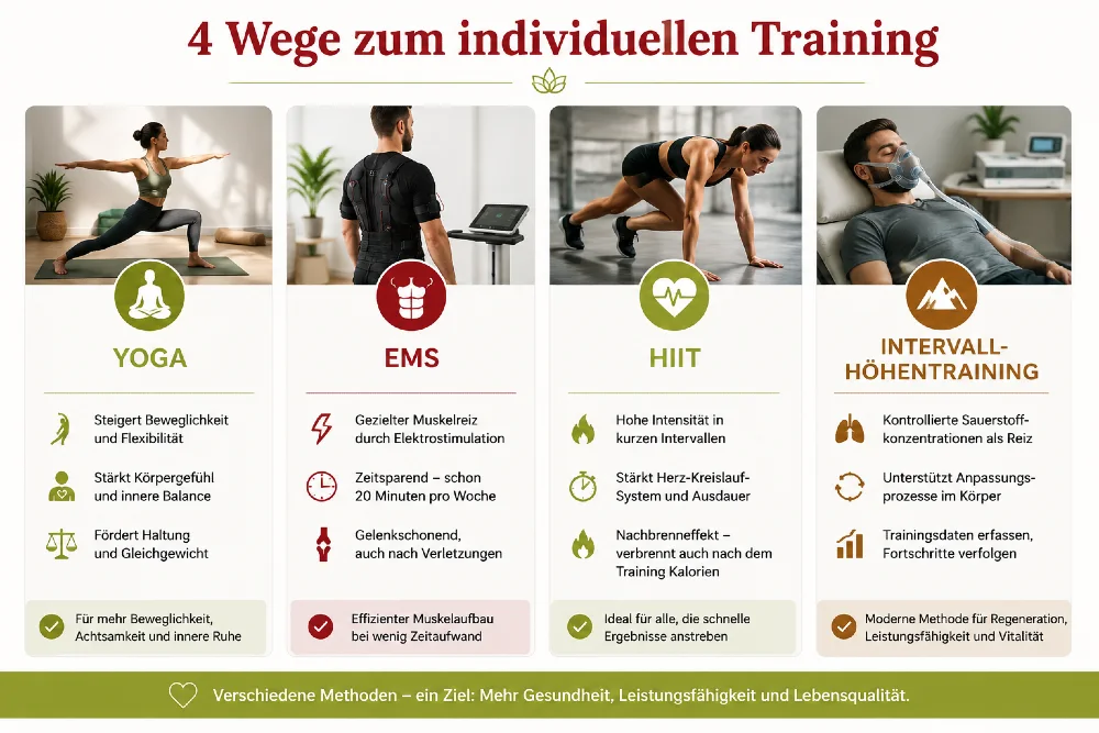 vier wege zu individuellem training