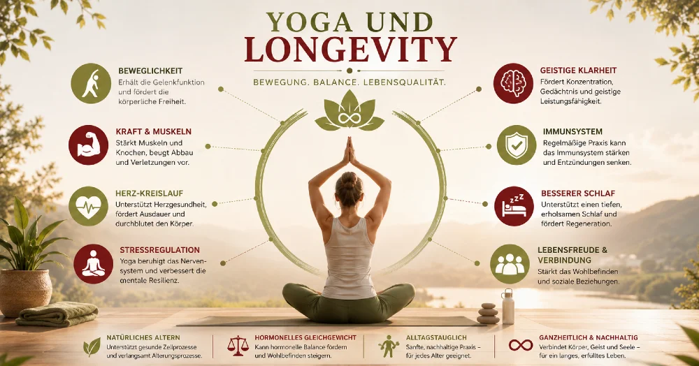 Faktoren von Lngevity und wie Yoga diese beeinflusst