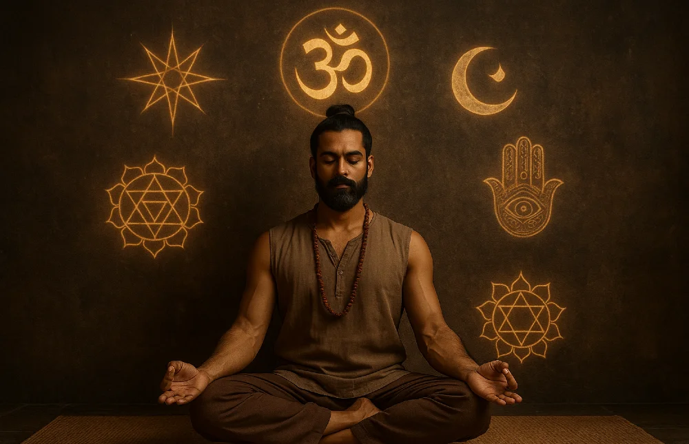yogi medi braun dunkel muskuloes symbole 1000