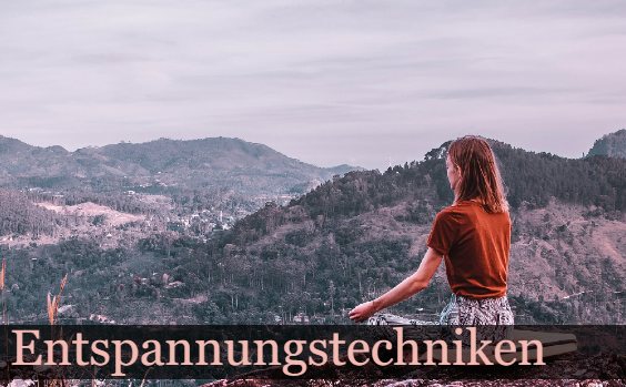 Entspannungsübung am Berg