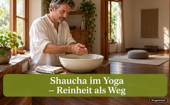 Shaucha im Yoga, Mann beim Händewaschen